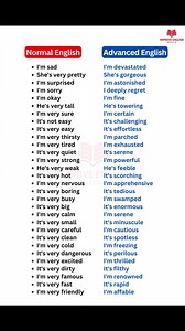 2.2M views · 7.4K reactions | Normal English vs Advanced English. | Improve English Skills | Facebook