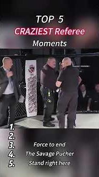 🔥TOP_5_Craziest😱😂Referee_Moments#top5_#mma_#ufc_#usa_#fyp_