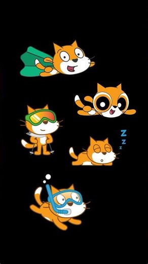 How to Get Cute Scratch Cat Costumes? #scratch #scratchtutorial #scratchprogramming #shorts