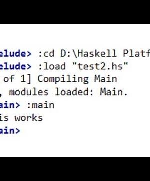 Haskell WinGHCi first program