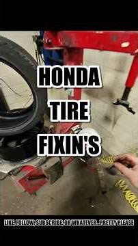 Tire Repair Perfection #honda #automotive #mechanic #mechaniclife