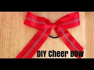 Easy DIY Cheer Bow