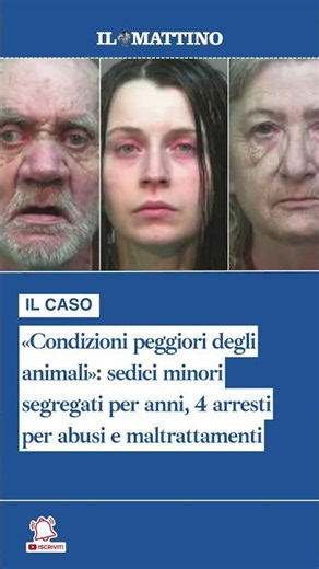 «Condizioni peggiori degli animali»: sedici minori segregati per anni, 4 arresti