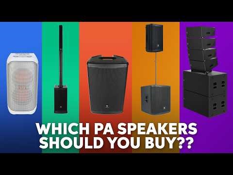 Which PA Speaker Is Right for You? Beginner to Pro PA Buying Guide ft. JBL