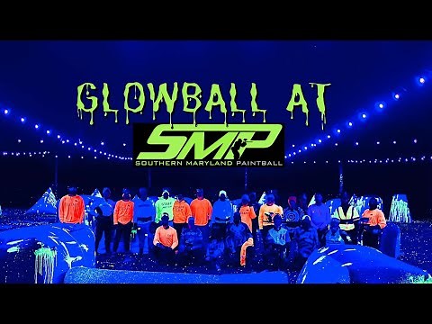 Playing Glow in the Dark Paintball | Friday Night Glowball at Souther Maryland Paintball