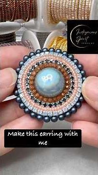 Beadwork earring design tutorial ￼