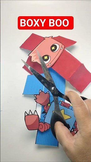 Making Poppy Playtime BOXY BOO from Paper #shorts #poppyplaytime #diy