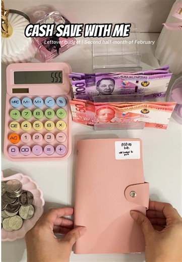 Ep2.2: Cash Save with Me | Leftover budget for the second half-month of February 🫶🏻 #saving #savingmoney #savings #savingchallenge #savingschallenge