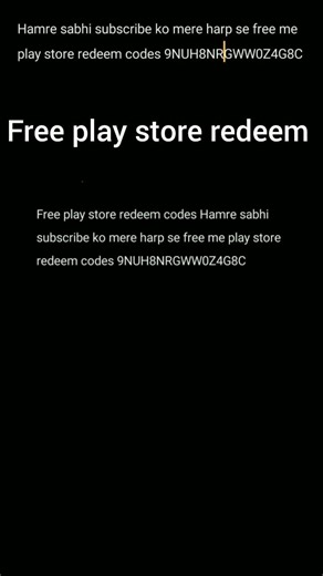 working play store redeem codes #play #free