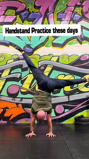 Most Handstand training comes from this template - A Handstand drill coupled with a mobility drill. Mostly because it takes a while to open your shoulder, hips, and spines in a functional way while upside down. Which means you’ll be muscling your way into balance a lot in the beginning. What a great thing that is as it is such a good way to get stronger and a necessary path in learning what efficient feels like. In Handstand Therapy, we personalize what drills serve you most and add in a few oth