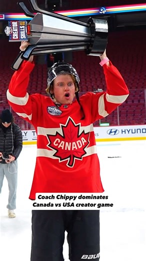 Coach Chippy 🏒 on Instagram: "Coach Chippy puts on the Maple Leaf for the first time 🇨🇦 #nhlcreator"