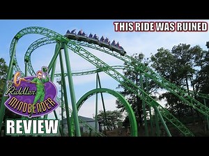 Riddler Mindbender Review, Schwarzkopf Looping Coaster | This Ride was Ruined