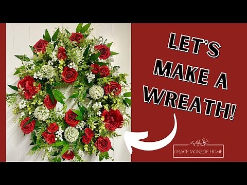 How to Make a Wreath with Red Roses - Perfect for Valentine's Day & Spring