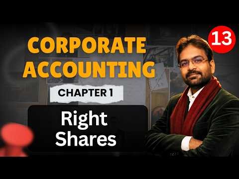 Right Shares | Issue of Shares | Corporate Accounting Chapter 1 Part 13 | CWG for BCOM