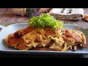 How to make the Best Egg Foo Young w/ Shrimp & Char Siu + Vegetables 芙蓉蛋 Chinese Omelette Recipe
