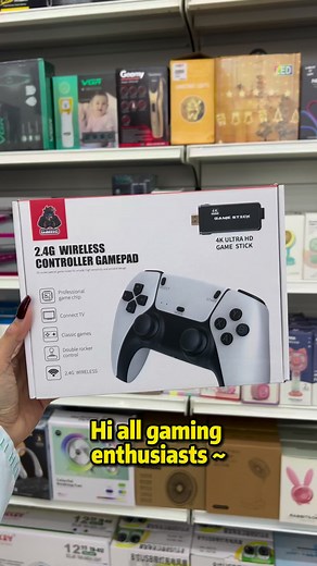 🇲🇾4K Ultra HD Game Stick console🎮 ✨With HDMI connection ✨high-definition ✨can download games online, and it comes with a 64GB memory card. ✨It includes two wireless controllers. | Ninjaz