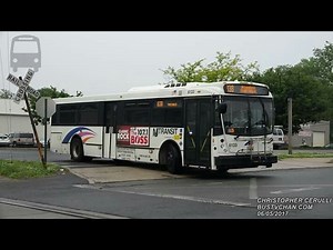 NJ TRANSIT TRANSDEV NABI BUS 6133 ON THE 838 STOPPING AT RR XING IN FREEHOLD NEW JERSEY