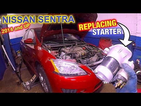 How to replace starter motor on Nissan Sentra 2014, Car dont start, starter motor