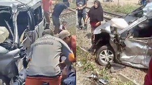 INNALILLAHI Mobil di Lampung Ditabrak Kereta Api, Ditumpangi Tiga Pelajar 'Perut Sopir Terluka' - TribunTrends.com
