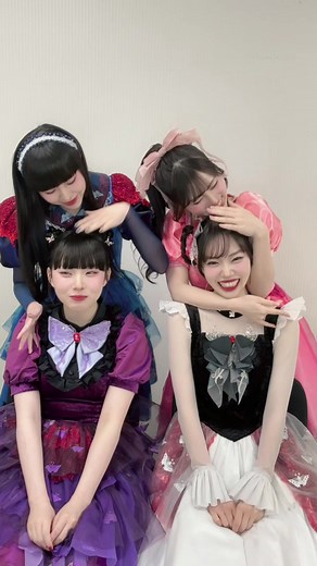 私たちファントムシータです^_^ ‎🤍@美雨（ファントムシータ） 💜@凛花(ファントムシータ) 🩵@百花（ファントムシータ） 🩷わたし #好きすぎて滅 ！ #ファントムシータ #Phantomsiita