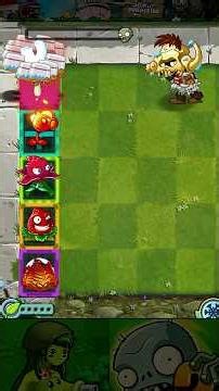 PvZ2 - Epic Battle: 5 Reds Lv.1 Power-Up vs Iceage Armor 4 #Shorts #pvz #pvz2 #pvz2gameplay