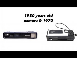 NATIONAL 1980 POCKET CAMERA C-T1 & HANIMEX IEF 1970 RETRO POCKET CAMERA