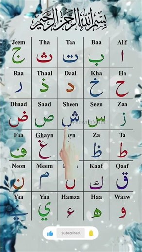 Alif Ba Ta Sa Jeem... | Beautiful Educational Video #alifbaataa #reels #viral