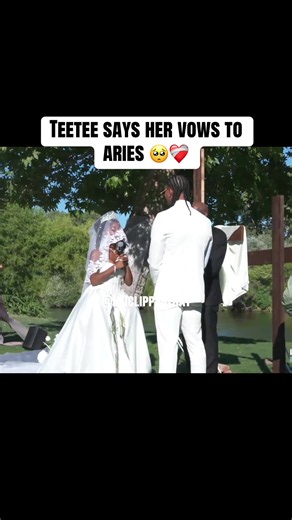 Teetee Says Her Vows to Aries — Emotional Wedding Moment