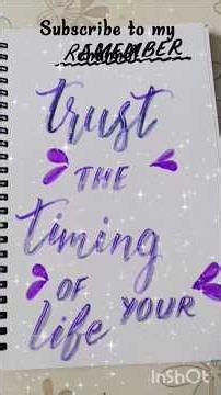 easy Calligraphy Writing | Inspirational Quote Calligraphy | Relaxing Hand Lettering