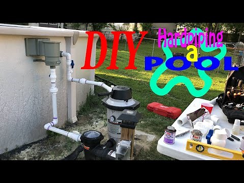 DIY above ground pool hard piping