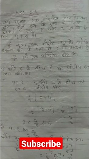 Class 9th Math Chapter 1 in Hindi medium Exercises 1.1