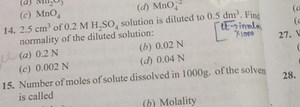 2.5 \mathrm {~cm} ^ { 3 } of 0.2 \mathrm { M } \mathrm { H } _ ... | Filo
