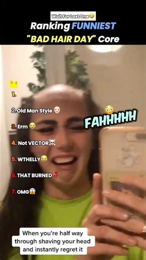 Ranking Funniest BAD HAIR DAY Core💇🏻‍♀️