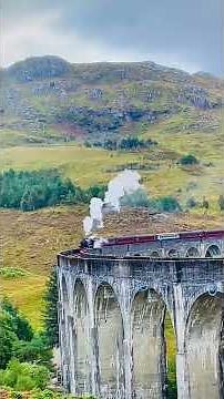 🚂 Watching the Hogwarts Express at Glenfinnan Viaduct, Scotland! 🇬🇧✨