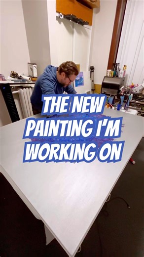 Artist challenge: sharing the new painting I’m working on #fyp #art #artprocess #wip #acrylic