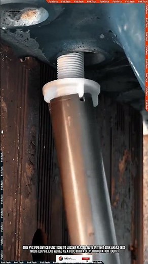 Emergency PVC Wrench Tool: Loosening Sink Nuts With Quick Practical Result #tool #tools #innovation