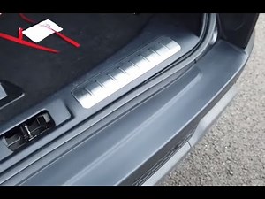 How to fit Range Rover Evoque Boot Trunk Threshold Stainless Steel Trim Plates
