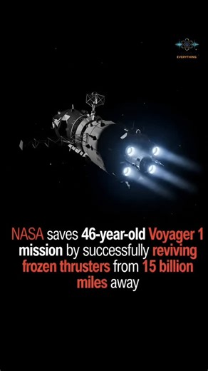 Cosmin Evrything on Instagram: "NASA Revives Voyager 1 After 46 Years — Frozen Thrusters Fixed from 15 Billion Miles Away In an incredible engineering breakthrough, NASA has successfully revived Voyager 1’s frozen thrusters—46 years after launch and nearly 15 billion miles from Earth. This historic fix keeps humanity’s farthest spacecraft alive, proving once again how powerful science and innovation can be. Watch how NASA made the impossible possible 🌌🔧 #NASA #Voyager1 #SpaceHistory #SpaceTech