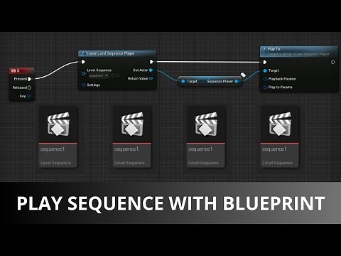 Unreal Engine 5 (UE 5.4) Sequencer Tutorial: Play Sequence with Blueprint (Keystroke)