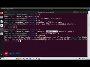 Creating Static and Shared libraries