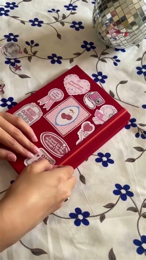 Satisfying Journal Sticker Setup💕💌📓|Neorah's Journal #atelierneorah#ytshorts #sticker #journal