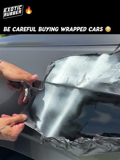 Be careful when buying a wrapped car
