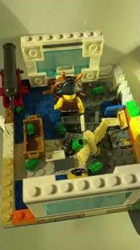 Testing out our Lego pirate ship 🏴‍☠️