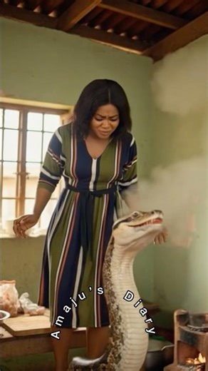 Can you cook with snake in your kitchen?😧 #aivideo #shorts #cooking