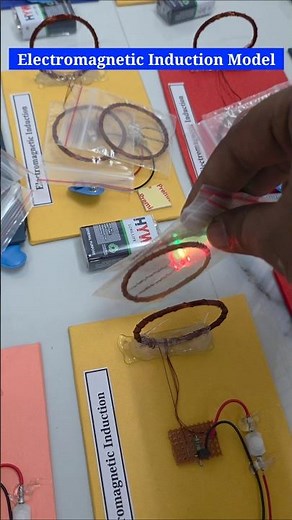 Electromagnetic Induction Working Model Class 12 Physics Project | Wireless Electricity Transfer