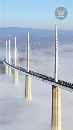 The Millau Viaduct: A Bridge That Touches the Sky #trending #shortvideo