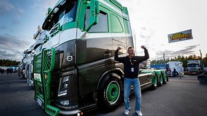 784K views · 9K reactions | Michael Dahlin’s Volvo FH16 has a proper 1980s look topped off by button-stuffed mocha interior! Step inside! | Volvo Trucks | Facebook