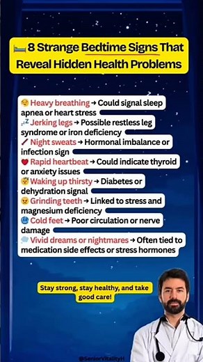 8 strange bedtime signs that reveal hidden health problems