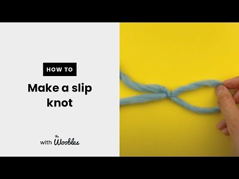 How to make a slip knot for beginners