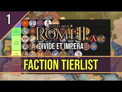 Faction Overviews and Guides - ROME 2 Total War ~ Faction Ranking TIER LIST [Divide Et Impera] #1